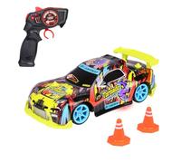 Dickie Toys Coche RC Tornado Drift, Coche Teledirigido para Mayores De 6 Años con Iluminación De Suelo, 2.4 GHz, Accesorios Y Baterías, 10 km/h, 4 x 4