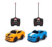 Dickie Toys Coche teledirigido Ford Mustang 1:36 (13 cm), para niños a partir de 6 años, control remoto de 2 canales, adelante y atrás, izquierda y derecha, neumáticos de goma, hasta 8 km/h, selección