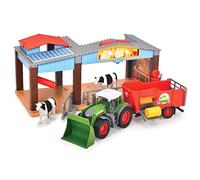 Dickie Toys - Estación de Granja con Tractor - Colorida estación de Granja con luz y Sonido, Incluye Tractor con Remolque y Vacas, para niños a Partir de 3 años, Multicolor