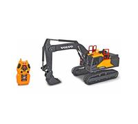 Dickie Toys- Excavadora de Juguete Volvo con Radio Control, 60cm, 4 Canales, Funciones Completas, Adecuado a Partir de 3 años