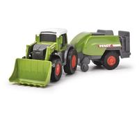 Dickie Toys Fendt Micro Farmer (9 cm) - Juego de Tractor con Remolque Original Fendt - Juego Aleatorio para niños a Partir de 3 años, Multicolor, 203732002