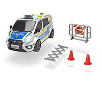 Dickie Toys - Ford Transit Police - Coche de policía de 28 cm con Cierres de Sirena y luz, policía, Coche de Juguete para niños a Partir de 3 años