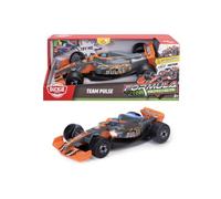 Dickie Toys Formula Racer Team Pulse - Coche de Juguete 1:24 con luz y Sonido, fricción y Ruedas de Goma, 23 cm - Try Me