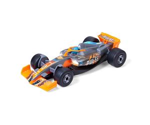 Dickie Toys Formula Racer Team Pulse - Coche de Juguete 1:24 con luz y Sonido, fricción y Ruedas de Goma, 23 cm - Try Me