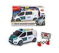 Dickie Toys Furgón Guardia Civil de Juguete 28cm, con luz y Sonido, Apertura de Puertas traseras, A Partir de 3 años (203715013SI1)