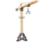 Dickie Toys Mega Grúa de Juguete por Cable con Mando a Distancia, Gancho con Agarre, Se Mueve en 4 Direcciones, Apto a Partir de 3 Años, Multicolor, 120