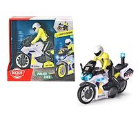 Dickie Toys Moto Mossos 17cm con Figura, Mecanismo a Fricción, Luz y Sonido, A Partir de 3 años (203712018SIE)