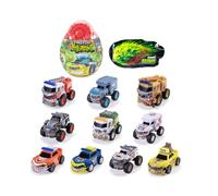 Dickie Toys Motor Mutants - Huevo Sorpresa - 1 de 10 Coches coleccionables para Montar (8,5 cm), Incluye 20 g de Limo y Hoja de Recogida - 1 Coche Raro Posible - Multicolor