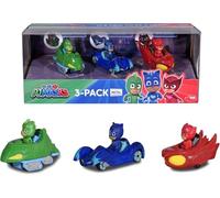 Set 3 vehículos de metal 7cm de Pj Masks (Dickie 3143000)
