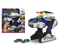 Dickie Toys - Rescue Hybrids, Coche de Policía Police BOT 35 cm, con Función de Transformación a Robot de Aspecto Futurista, Luz y Sonido, Adecuado a Partir de 3 años (203794001)