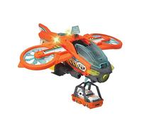 Dickie Toys - Rescue Hybrids, Helicóptero Sky Patroller, 35cm, Avión de Rescate con Alas Plegables y Función de Pulverización de Agua, Adecuado a Partir de 3 años. (203794000)