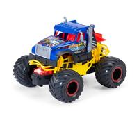Dickie Toys - Sharp Eagle Monster Truck a Partir de 3 años (18 cm) - Camión de Mack Trucks como camión Monstruo con luz y Sonido Fresco, Coche de Juguete para niños con fricción y neumáticos de Goma