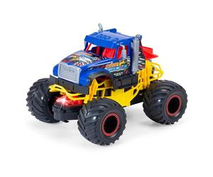 Dickie Toys - Sharp Eagle Monster Truck a Partir de 3 años (18 cm) - Camión de Mack Trucks como camión Monstruo con luz y Sonido Fresco, Coche de Juguete para niños con fricción y neumáticos de Goma