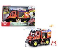 Dickie Toys - Unimog U530 Fire Rescue (50 cm) - Gran camión de Bomberos con Chorro de Agua y cabrestante con Controlador de Palo, Juguete para niños a Partir de 3 años con luz y Sonido, Incluye Pilas