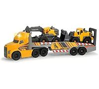 Dickie Toys Volvo Series - Camión Mack Truck de Volvo con Excavadora y Retroexcavadora, para Niños a Partir de 3 Años - 70 cm
