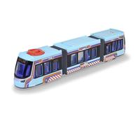Dickie- Tranvía Urbano Siemens, Vehículo de Juguete 41cm, Gran Tranvía con Ruedas, Maqueta, Control de Dirección y Apertura de Puertas, A Partir de 3 Años (203747016)