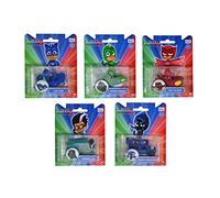 Dickie - Vehículos PJ Mask Die Cast, Color Azul, Rojo, Verde, Gris, 203141005, Modelos Surtidos, 1 Unidad