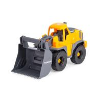 Dickie, Volvo FMX Pala Excavadora 26 cm con Rueda Libre, Pala Frontal móvil Manual, cucharón Grande inclinable, Cabina Abierta, Licencia Volvo, 3 años (203724010)