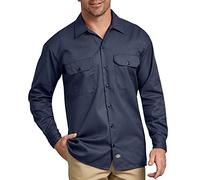 Dickies - Camisa con Manga Larga para Hombre, Color Azul Marino, Talla L