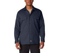 Dickies - Camisa con Manga Larga para Hombre, Color Azul Oscuro, Talla S