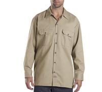 Dickies - Camisa con Manga Larga para Hombre, Color Caqui, Talla 2X Tall