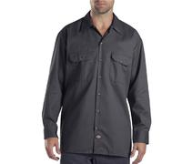 Dickies - Camisa con Manga Larga para Hombre, Color carbón, Talla S