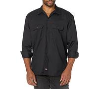 Dickies - Camisa con manga larga para hombre, color negro, talla XL