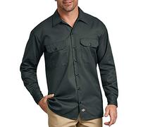 Dickies - Camisa con Manga Larga para Hombre, Color Verde Oliva, Talla S