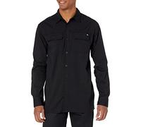 Dickies Camisa de Manga Larga para Hombre con Cuello Abotonado, Negro, M
