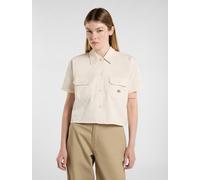 Dickies - Camisa de trabajo corta de manga corta, Mujer, Beige, Talla: M