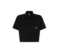 Dickies - Camisa de trabajo corta de manga corta, Mujer, Negro, Talla: M