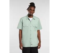 Dickies - Camisa de trabajo de manga corta, Hombre, Azul, Talla: M