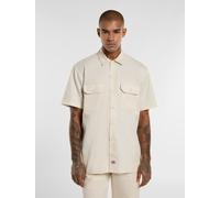 Dickies - Camisa de trabajo de manga corta, Hombre, Blanco, Talla: M