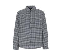 DICKIES Camisa 'Hendersonville' gris / negro / blanco M gris / negro / blanco