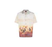 DICKIES Camisa 'Running Wild' kitt / amarillo claro / gris claro / rojo pastel XS kitt / amarillo claro / gris claro / rojo pastel