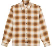 Dickies - Camisas - Gulfport Flannel Shirt Chocolate Brown - Talla M - Marrón Marrón M
