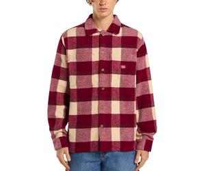 Dickies - Camisas - Plaid Coaling LS Shirt Tibetan Red de Lana - Talla L - Rojo Rojo L
