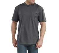 Dickies Camiseta de manga corta para hombre, pesada, con cuello redondo, color gris carbn, 3XL, grande, alto, EE. UU.
