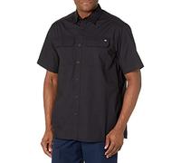 Dickies Camiseta de Manga Corta Ripstop Work para Hombre de Manga Corta Ripstop Work, Enjuagado Negro, XXL