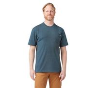 Dickies Camiseta gruesa de manga corta con cuello redondo para hombre, Azul Báltico Heather, X-Large