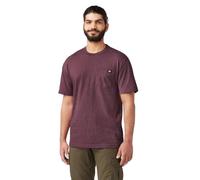 Dickies Camiseta Gruesa de Manga Corta con Cuello Redondo para Hombre, Borgoña Jaspeado, 4XL Grandes Alto