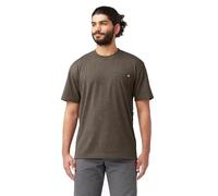 Dickies Camiseta Gruesa de Manga Corta con Cuello Redondo para Hombre, Marrón Chocolate, 4XL Grandes Alto
