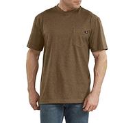 Dickies Camiseta Gruesa de Manga Corta con Cuello Redondo para Hombre, Pato café Jaspeado, X-Large Alto