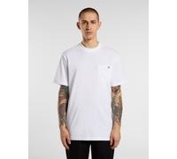 Dickies Camiseta Holgada con Bolsillo y Manga Corta Hombre, Blanco, S