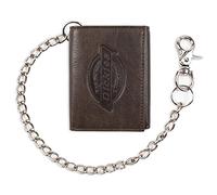 Dickies Cartera de Cuero Triple para Hombre, Marrón Oscuro, Talla única