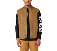 Dickies Chaleco En Tejido Duck Con Forro Sherpa Hombre, Marrón Pato, XXL
