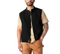 Dickies Chaleco En Tejido Duck Con Forro Sherpa Hombre, Negro Aclarado, XXL