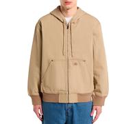 Dickies de los hombres Chaqueta bomber con capucha y lona sin forro, Beige