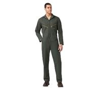 Dickies Deluxe Blended Long Sleeve Coveralls Overol de Manga Larga Mezclado de Lujo, Verde Oliva, L para Hombre