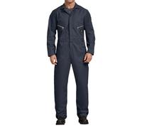 Dickies Deluxe Twill Long Sleeve Coverall Overol de utilidades de Trabajo, Color Azul Marino Oscuro, L (Alto) para Hombre